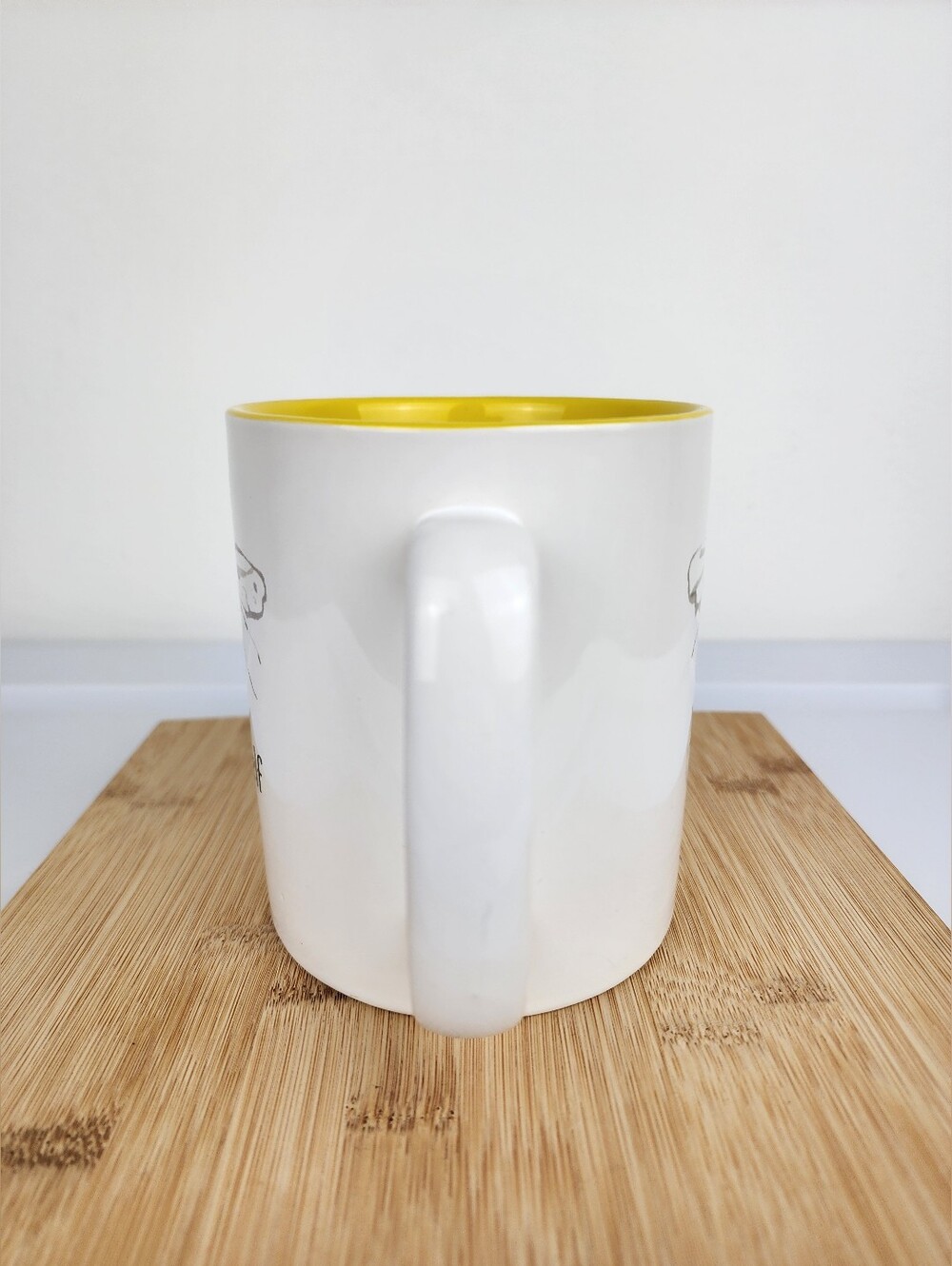 The Old Pottery Bee Yourself Yellow Interior Ceramic Coffee Mug - Picture 3 of 11
